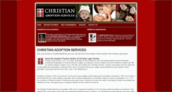 Desktop Screenshot of christianadoptionservices.com